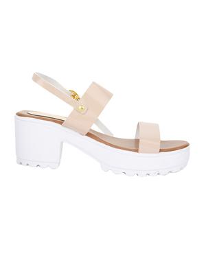 nude back strap sandal - 13479213 - Standard Image - 2