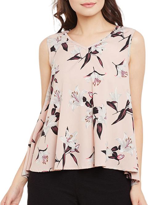 cut out back floral high low top - 13480458 - Very Small Image - 1