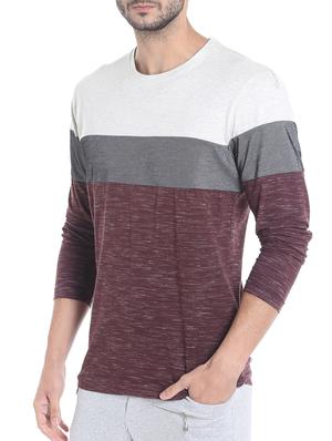 maroon cotton cut & sew t-shirt - 13482153 - Standard Image - 2