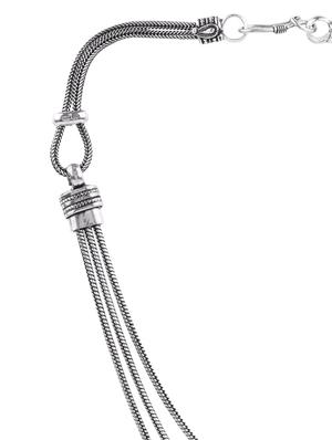 silver metal long necklace - 13496529 - Standard Image - 2