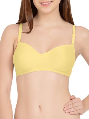 set of 2 yellow cotton bras - 13532736 - Standard Image - 2