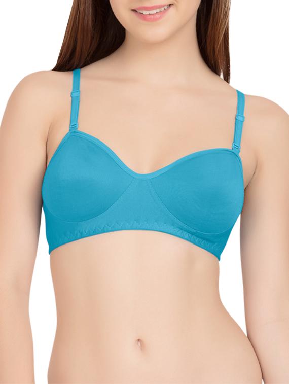 set of 2 blue cotton bras - 13532737 - Zoom Image - 2