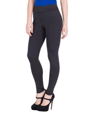 solid black cotton jegging - 13544290 - Standard Image - 2