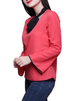 pink polyester regular top - 13548117 - Standard Image - 2