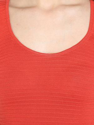 coral flat knit sleeveless dress - 13556150 - Standard Image - 5