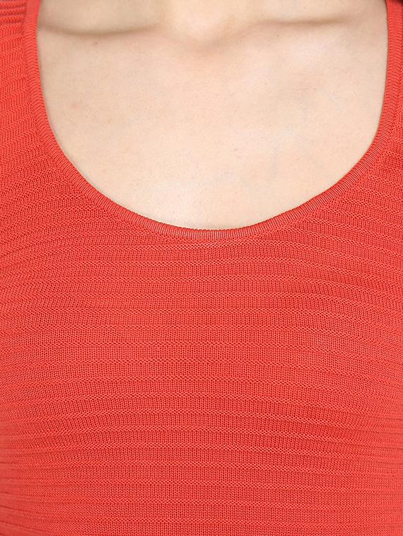 coral flat knit sleeveless dress - 13556150 - Zoom Image - 5