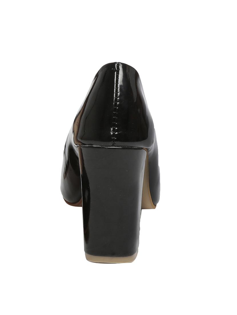 black leather slip on pumps - 13599439 - Zoom Image - 2