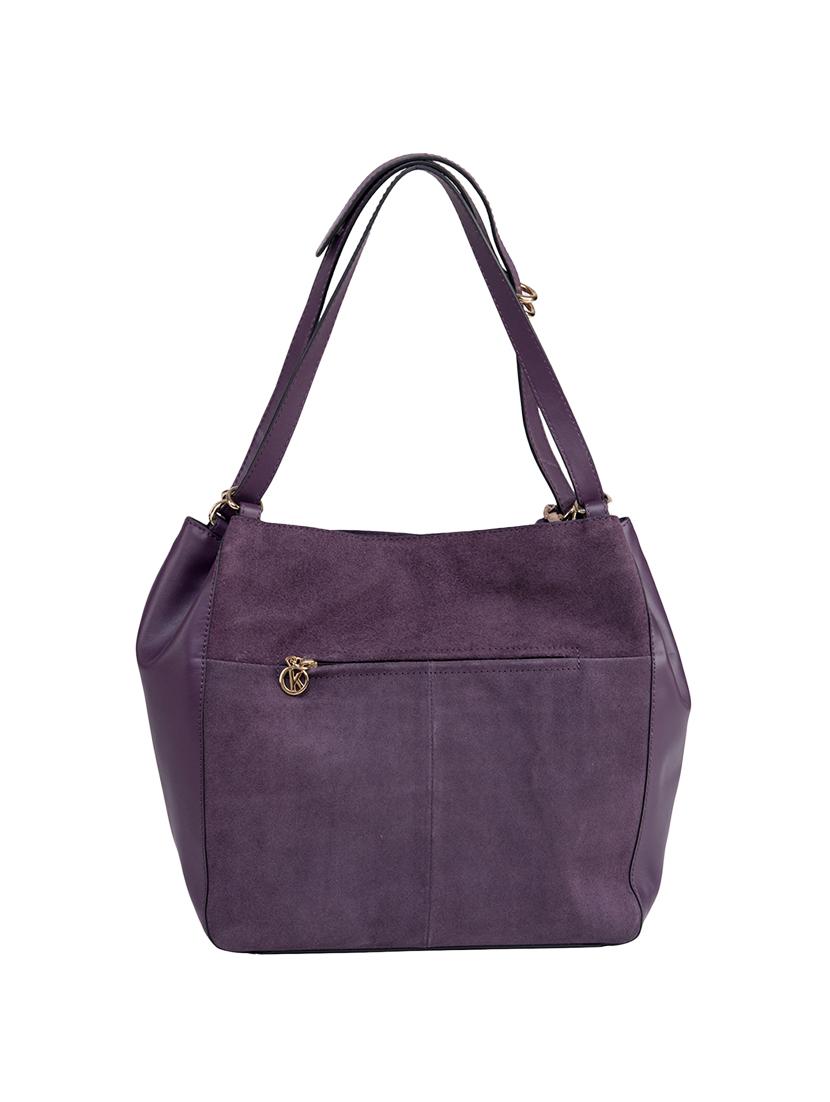 purple leather regular handbag - 13656916 - Zoom Image - 2