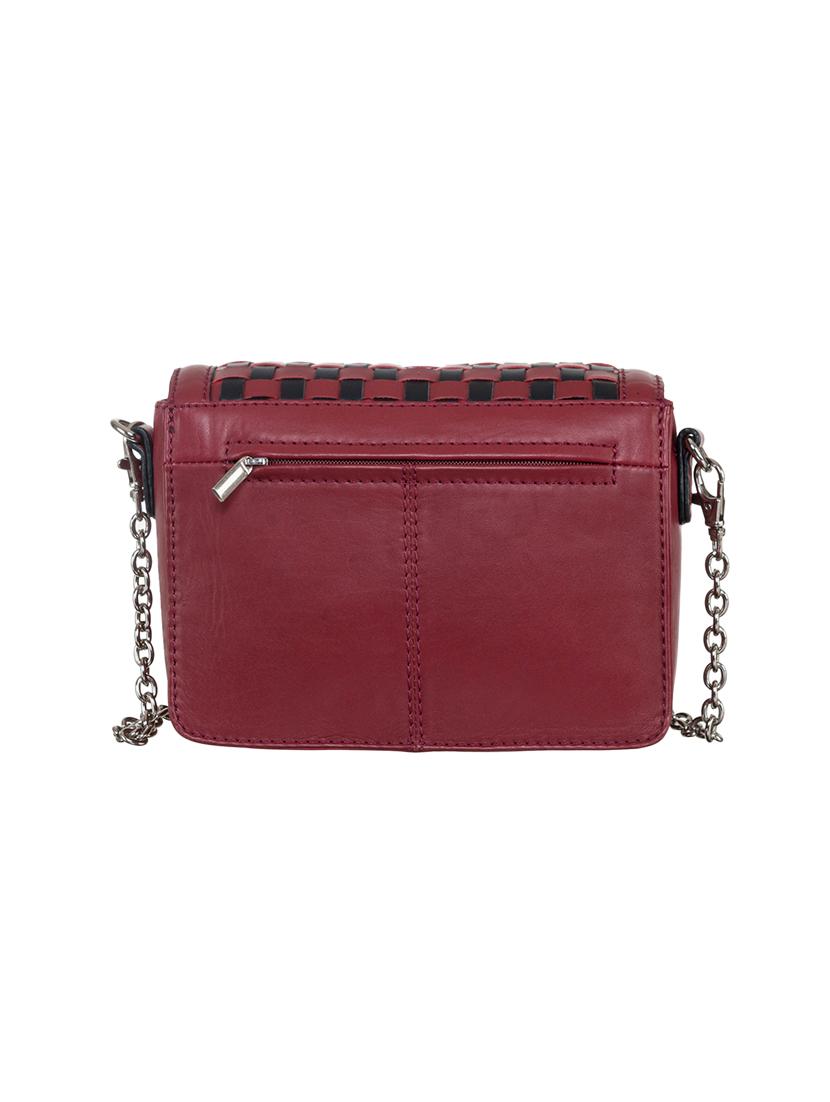 red leather weaved structured sling bag - 13656925 - Zoom Image - 2