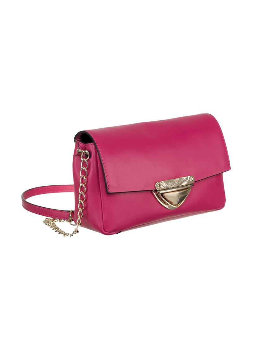 pink leather structured sling bag - 13656927 - Zoom Image - 5