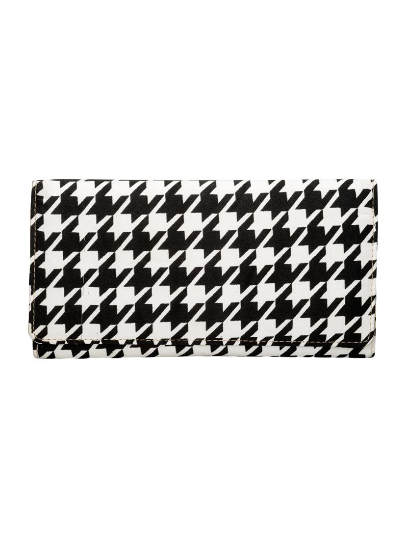 black and white silk wallet - 13664956 - Zoom Image - 2