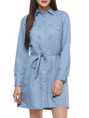 blue denim shirt dress - 13671610 - Standard Image - 2