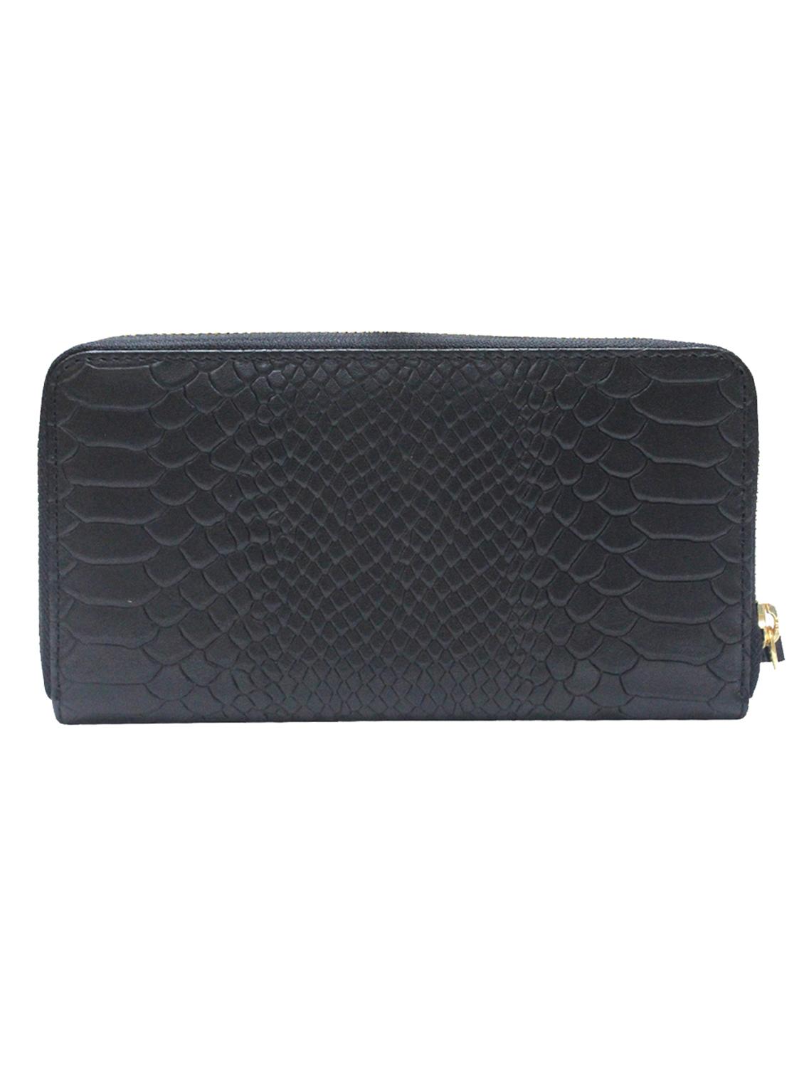 black leather regular clutch - 13671956 - Zoom Image - 2