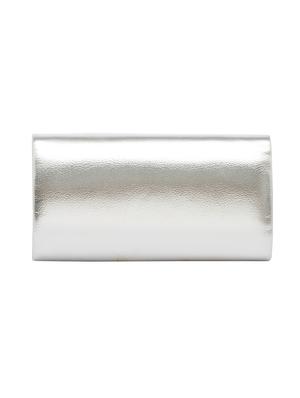silver leather regular clutch - 13671957 - Standard Image - 2