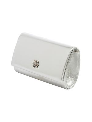 silver leather regular clutch - 13671957 - Standard Image - 5
