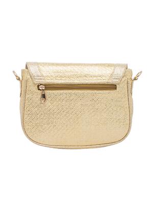 gold canvas structured sling bag - 13671959 - Standard Image - 2