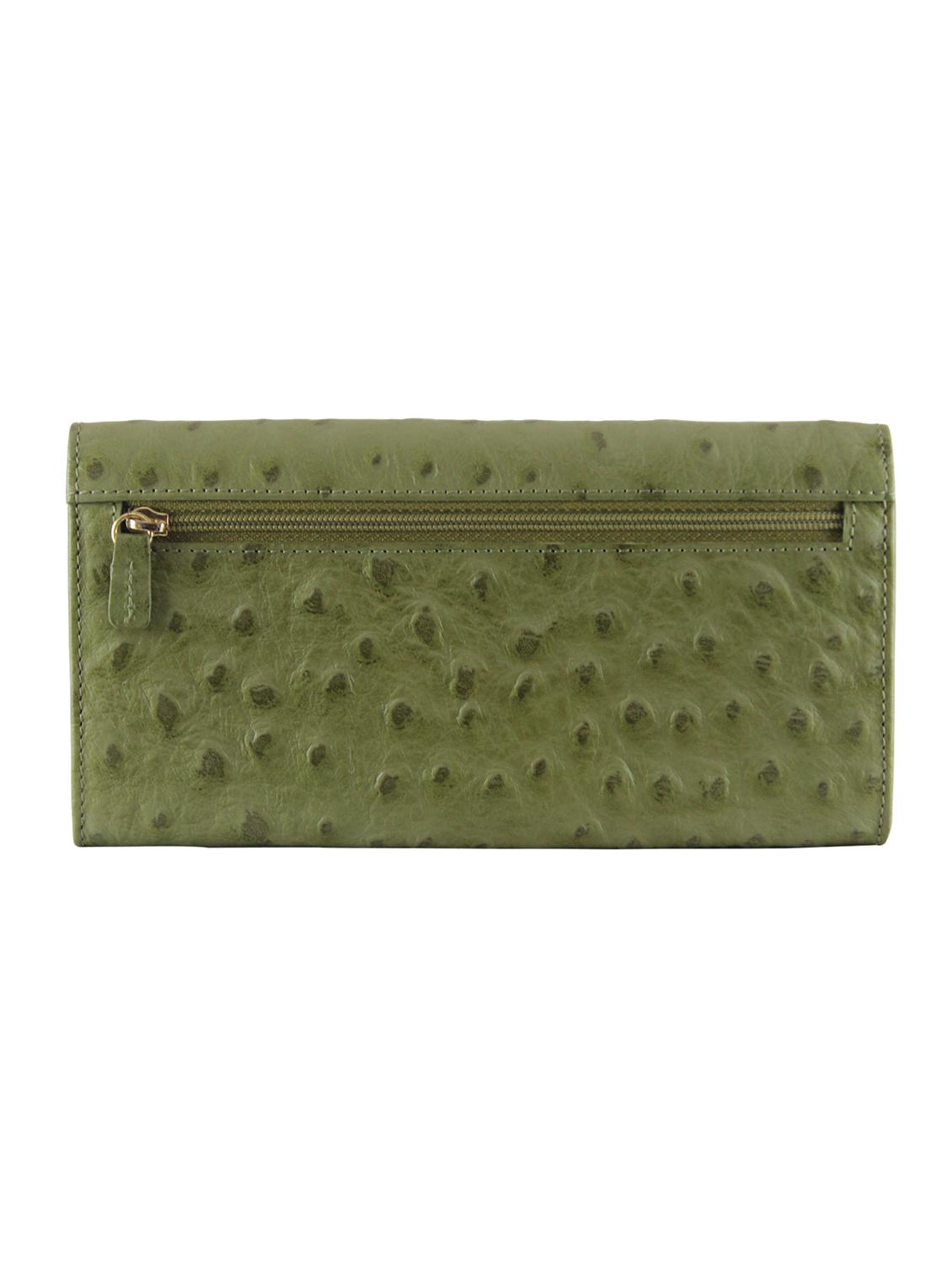 green leather regular clutch - 13671974 - Zoom Image - 2