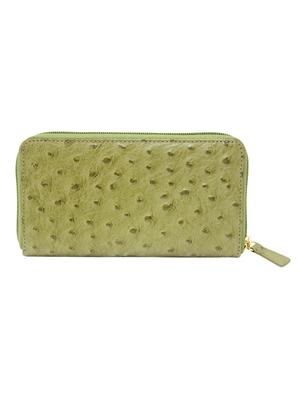 green leather regular clutch - 13672277 - Standard Image - 2