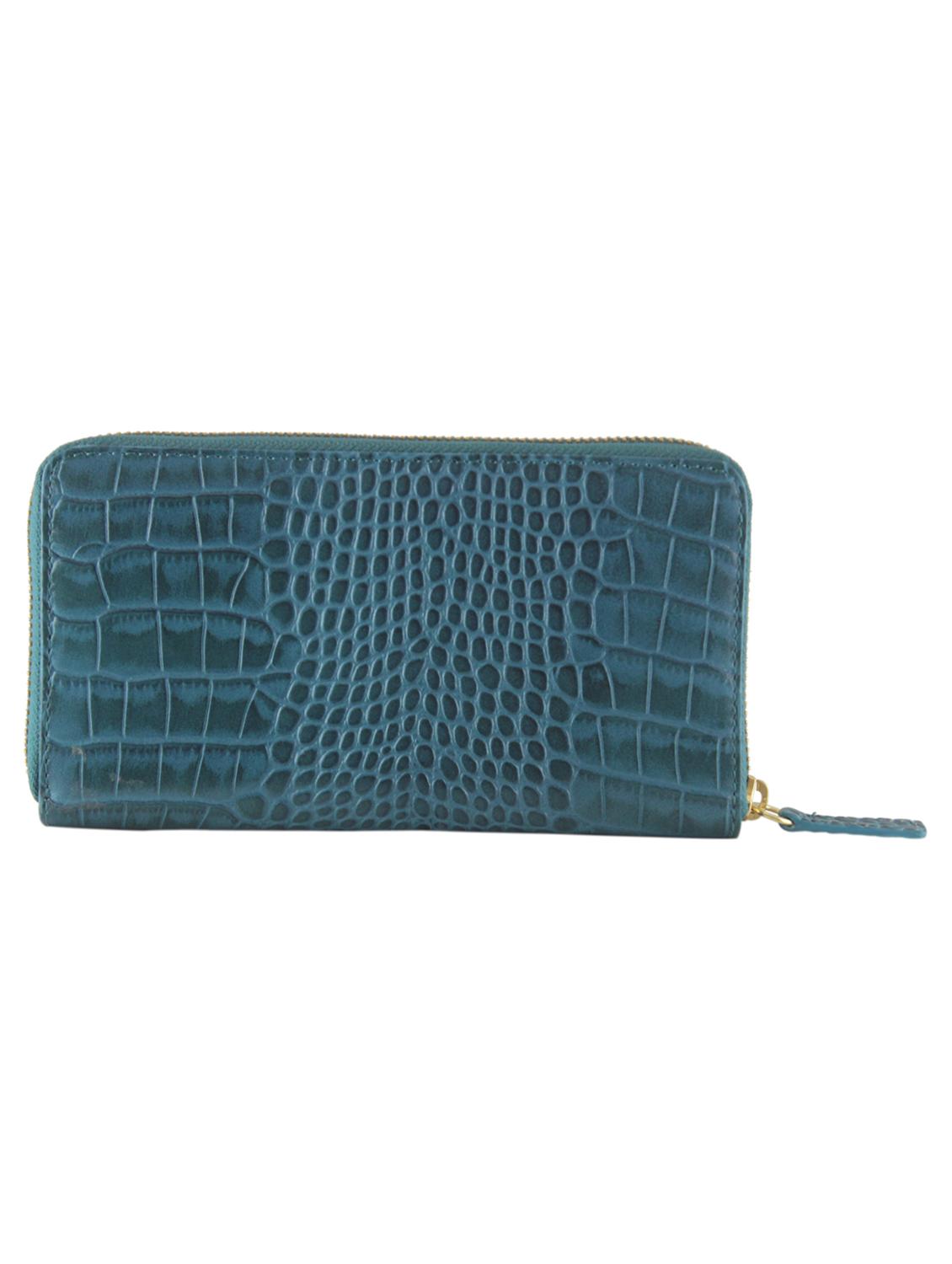 blue leather regular clutch - 13672517 - Zoom Image - 2