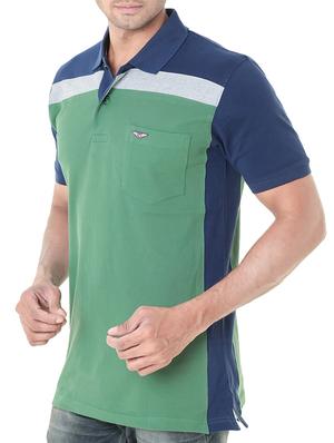 green cotton pocket t-shirt - 13675534 - Standard Image - 2