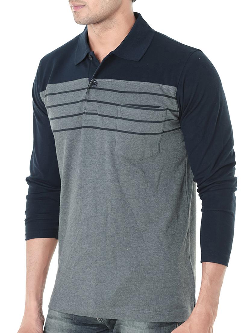grey cotton pocket t-shirt - 13675536 - Zoom Image - 2
