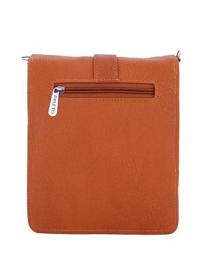 brown leatherette sling bag - 13675876 - Standard Image - 2