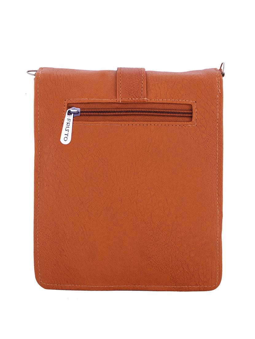 brown leatherette sling bag - 13675876 - Zoom Image - 2