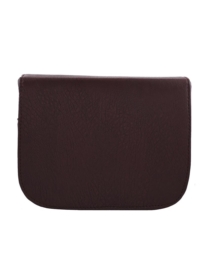 brown leatherette regular sling bag - 13675879 - Zoom Image - 2