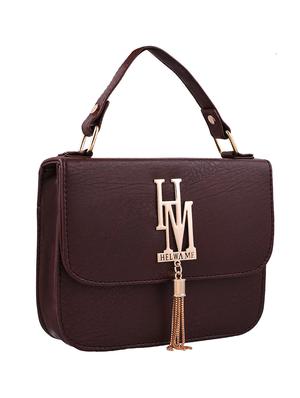 brown leatherette sling bag - 13675895 - Standard Image - 5