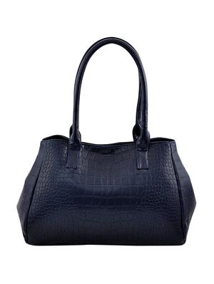 blue leatherette regular handbag - 13676747 - Standard Image - 2