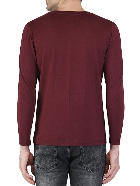 green maroon cotton combos t-shirt - 13678355 - Zoom Image - 5