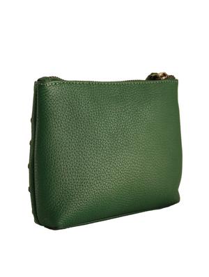 solid green leather handcrafted clutch - 13678534 - Standard Image - 2