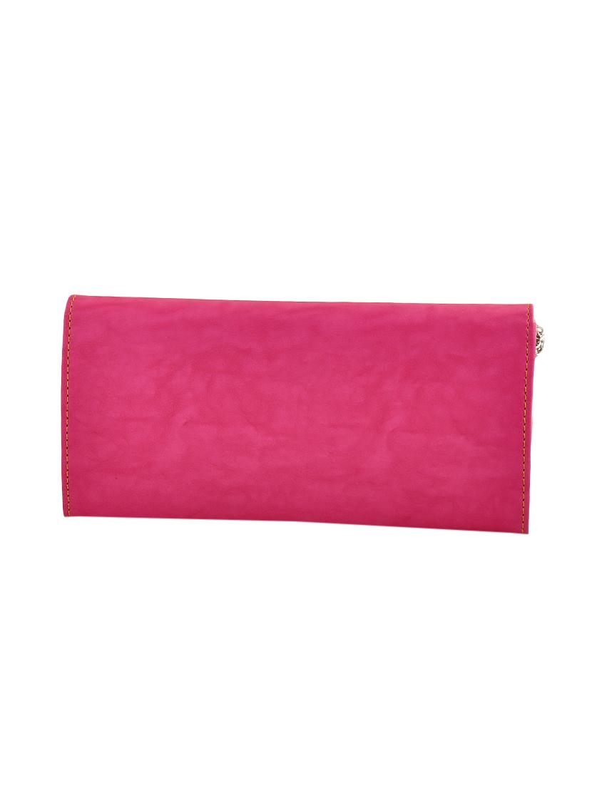 pink leatherette regular clutch - 13681971 - Zoom Image - 2