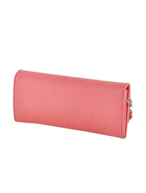 pink leatherette regular clutch - 13682009 - Standard Image - 2