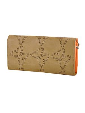beige leatherette regular clutch - 13682022 - Standard Image - 2