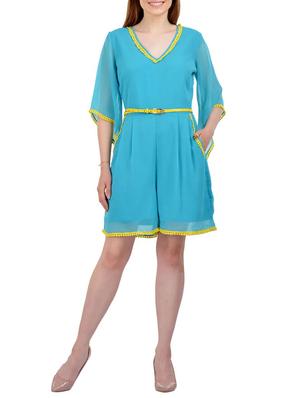 light blue georgette romper - 13683799 - Standard Image - 2