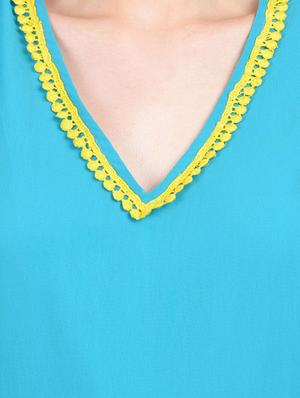 light blue georgette romper - 13683799 - Standard Image - 5