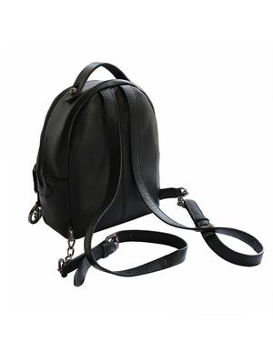 black leather fashion backpack - 13685032 - Standard Image - 2
