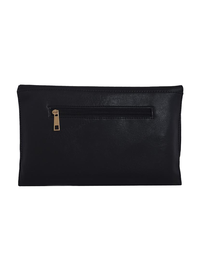 black leatherette regular sling bag - 13688499 - Zoom Image - 2