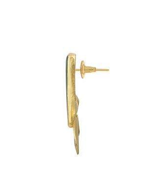 green brass studs earring - 13694046 - Standard Image - 2