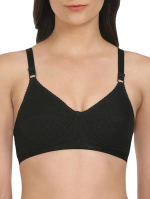 set of 2 black cotton bras - 13694591 - Standard Image - 2