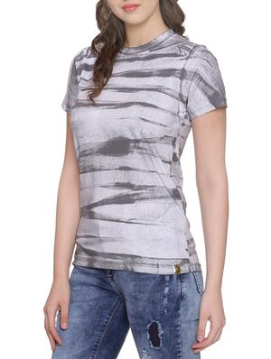 grey cotton regular tee - 13712192 - Standard Image - 2