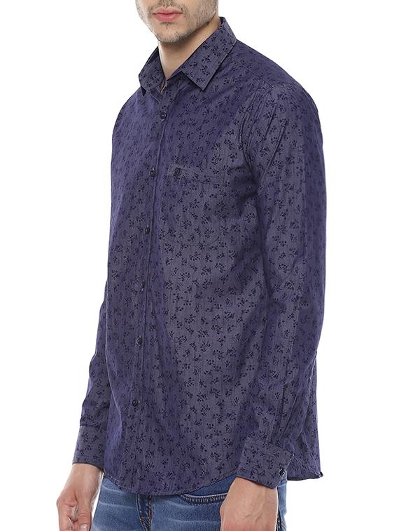 grey cotton casual shirt - 13718597 - Zoom Image - 2