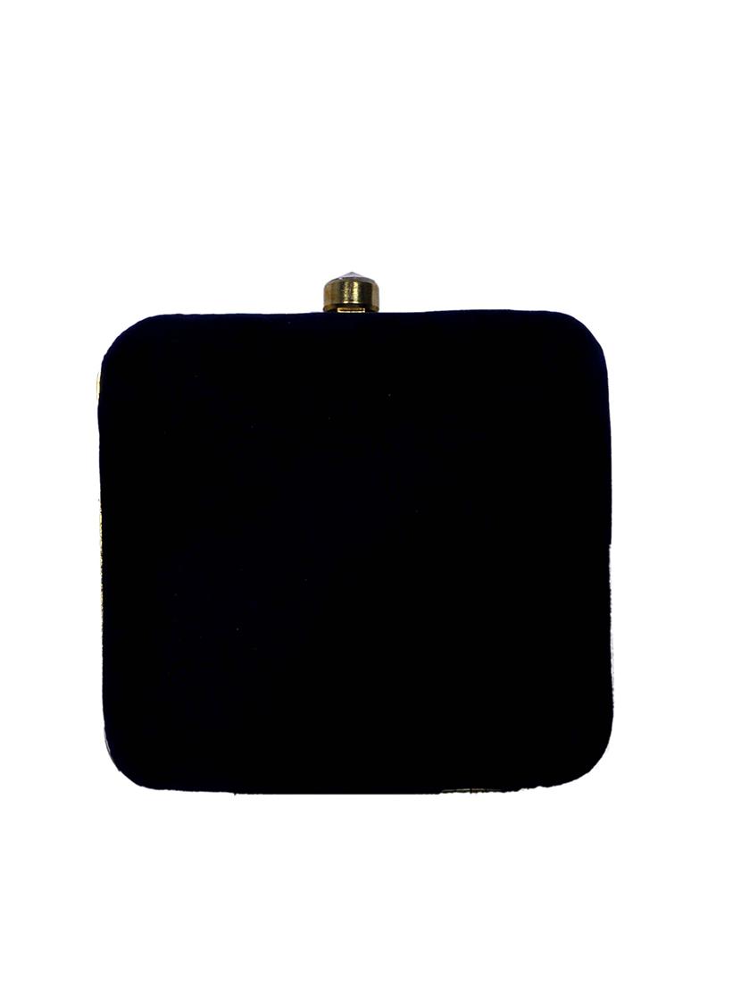 blue velvet box clutch - 13719147 - Zoom Image - 2