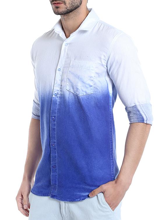 white cotton casual shirt - 13719562 - Zoom Image - 2