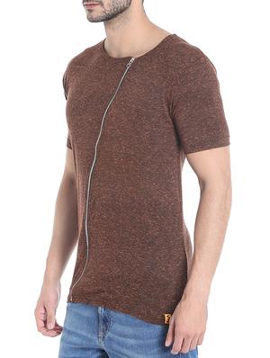 brown cotton t-shirt - 13719563 - Standard Image - 2