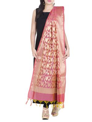 chandrakala pink banarasi dupatta - 13720656 - Standard Image - 2