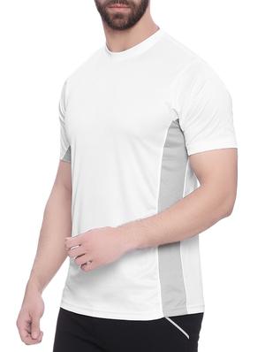 white and grey polyester t-shirt - 13733607 - Standard Image - 2