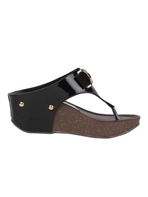 funku fashion black patent wedges - 13733900 - Standard Image - 2