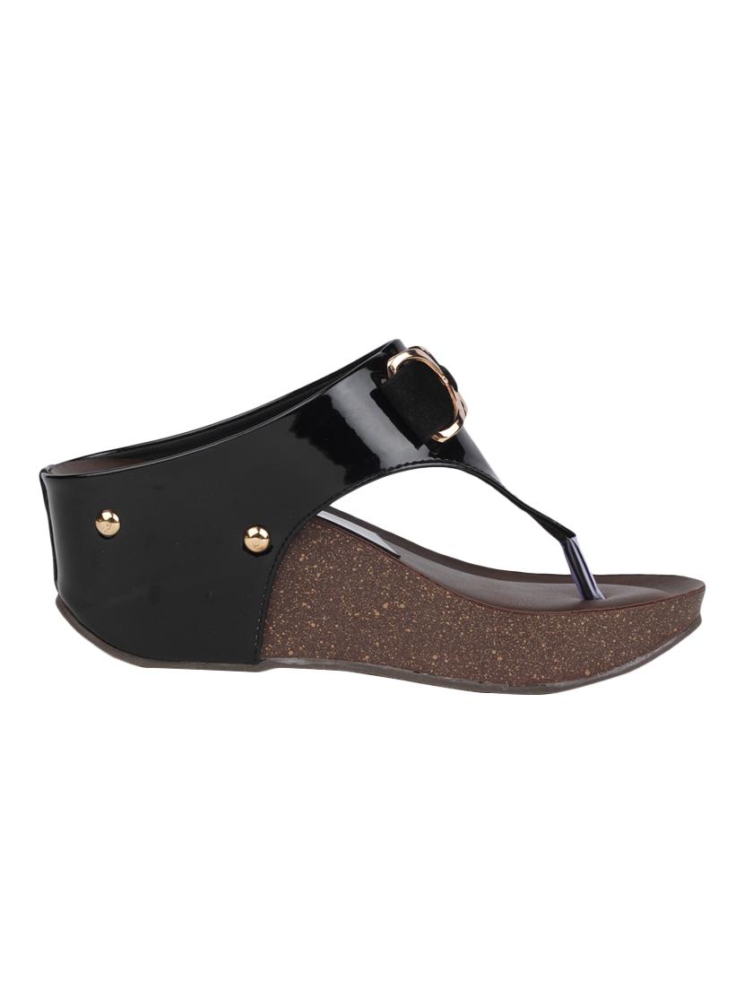 funku fashion black patent wedges - 13733900 - Zoom Image - 2